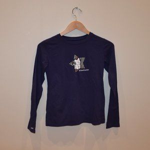 American Girl Size L (14 -16) Navy Blue Long Sleeve T Shirt